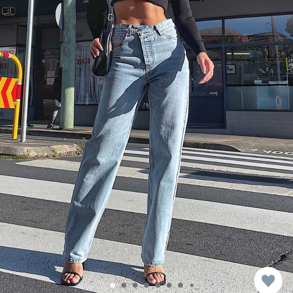 Princess Polly Asymmetrical Jeans